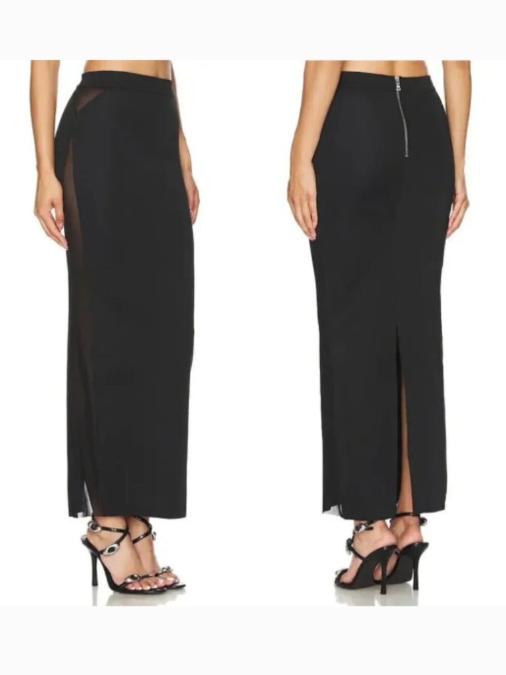 RTA Gizelle Skirt — Black Maxi, NWT, Size 4